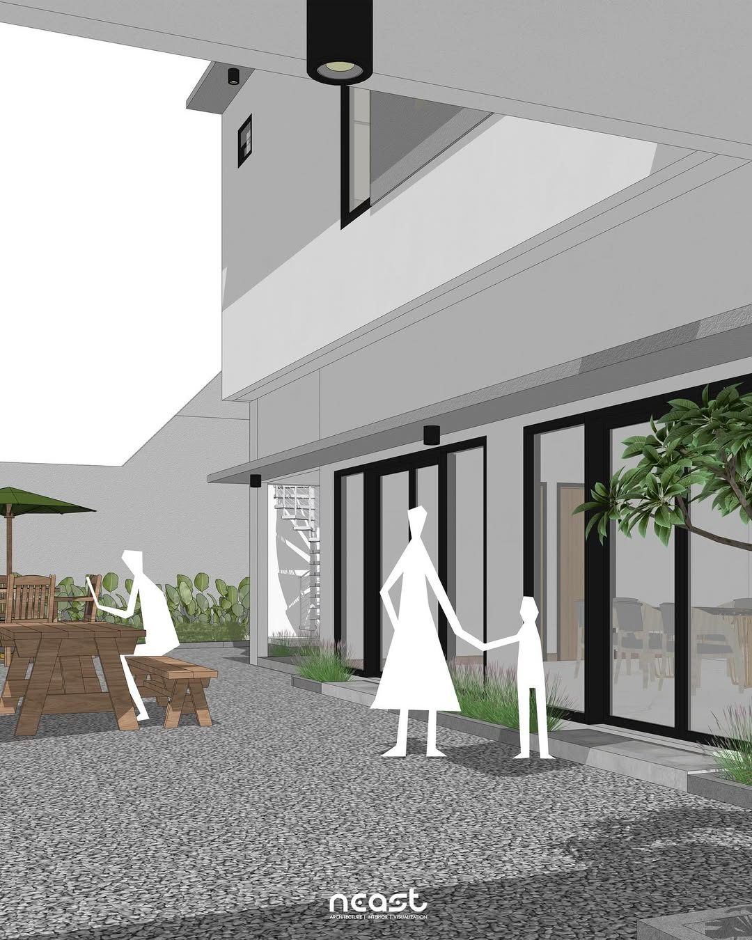 Isometric Design BN House -- Surabaya, Jawa TimurProject year - 2025Land area - 360 sqmStatus - (3)