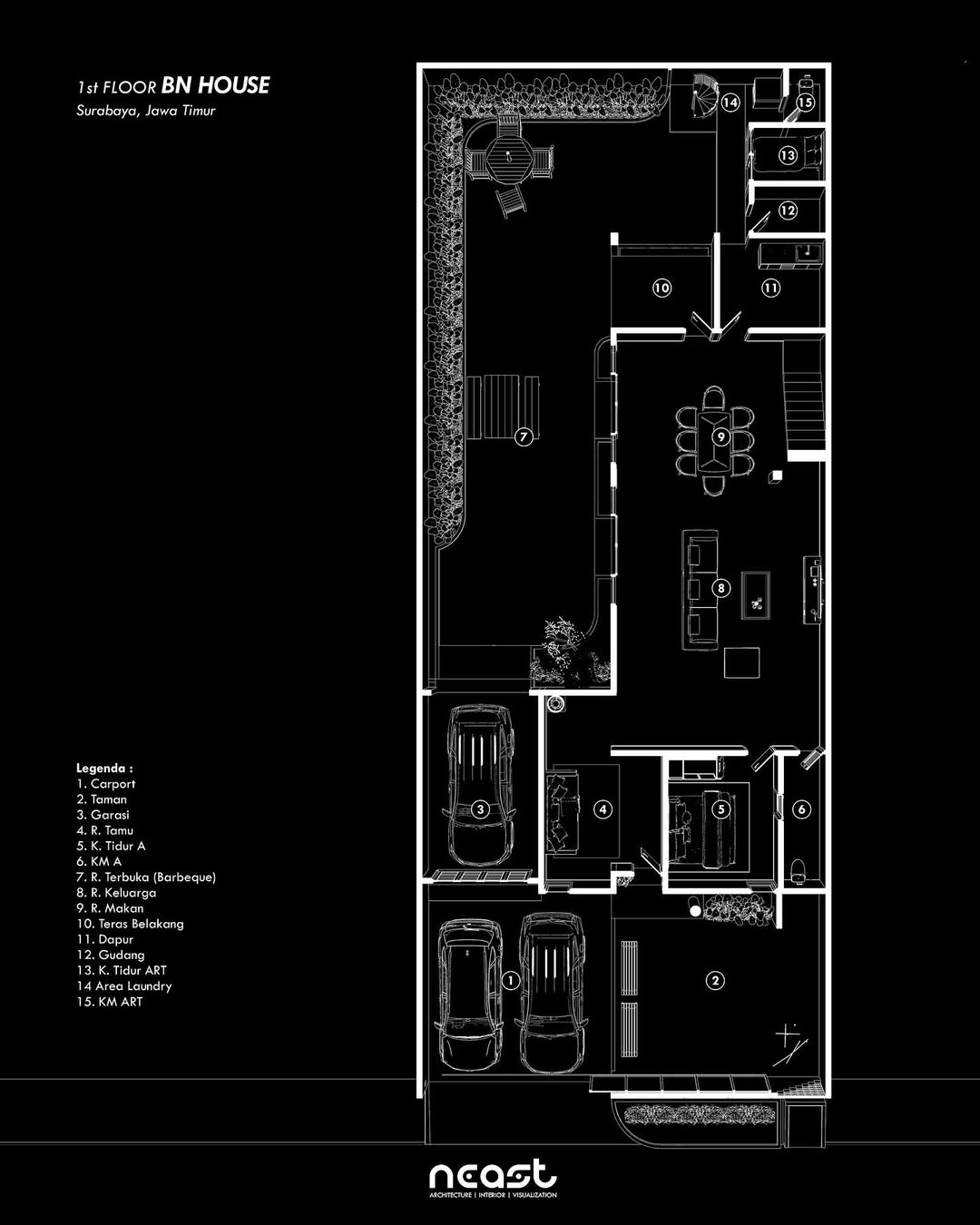Isometric Design BN House -- Surabaya, Jawa TimurProject year - 2025Land area - 360 sqmStatus - (4)