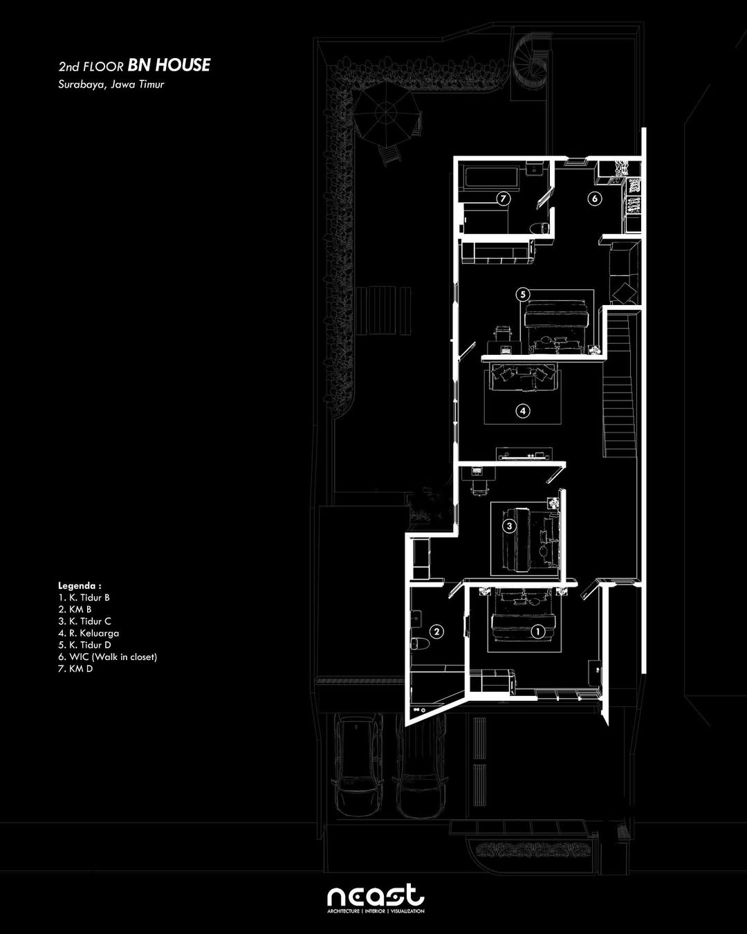 Isometric Design BN House -- Surabaya, Jawa TimurProject year - 2025Land area - 360 sqmStatus - (5)