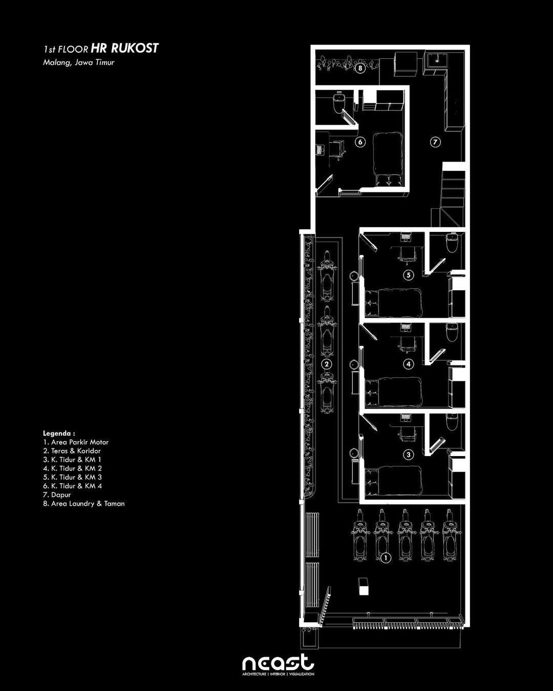 Isometric Design HR Rukost -- Malang, Jawa TimurProject year - 2025Land area - 120 sqmStatus - A (2)