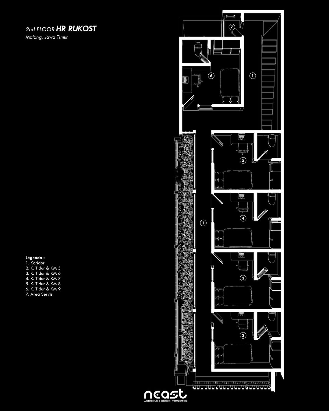 Isometric Design HR Rukost -- Malang, Jawa TimurProject year - 2025Land area - 120 sqmStatus - A (3)
