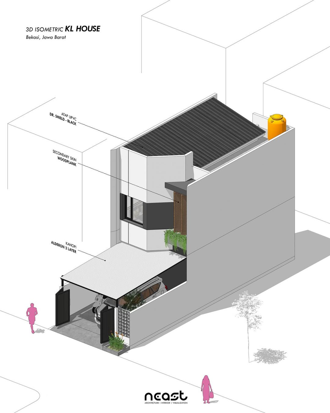 Isometric Design KL House -- Bekasi, Jawa BaratProject year - 2025Land area - 70 sqmStatus - App