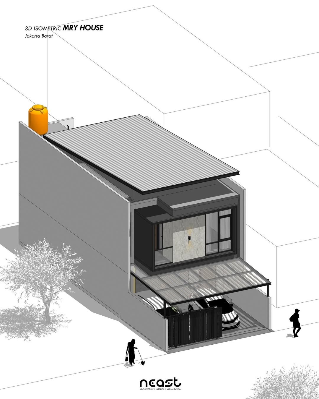 Isometric Design MRY House -- Jakarta BaratProject year - 2026Land area - 126 sqmStatus - Approv (1)